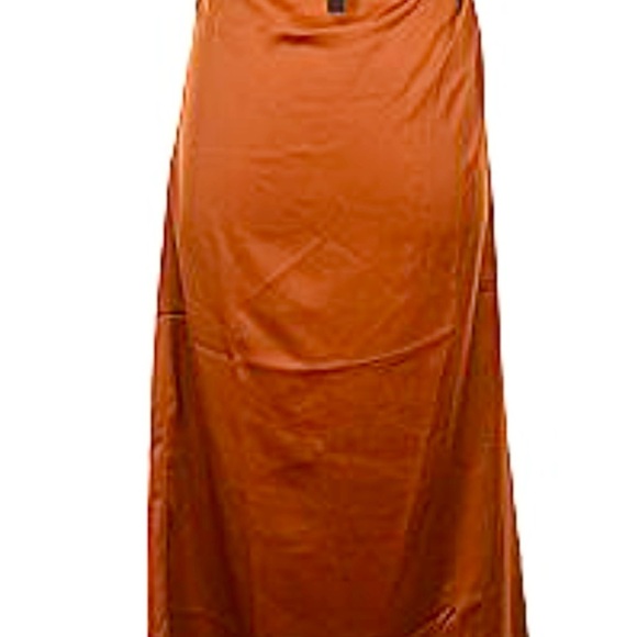 House of Harlow 1960 Size Large Cocktail dress Silky Satin Fabric in Rich Amber - Picture 3 of 15